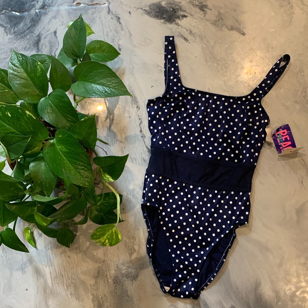VTG 1980s Deadstock Polka Dot Swimsuit
